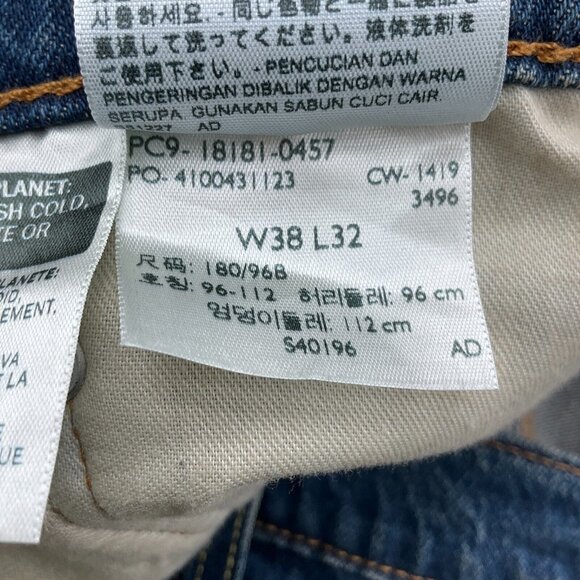 Levis 541 Jeans Men 38W x 32L Blue PC9-18181-0457 Distressed Cotton Stretch - Picture 5 of 14